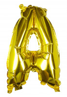Vorschau: Goldener Buchstabe A Folienballon 40cm