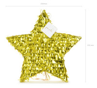 Preview: Golden stars pinata metallic