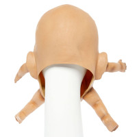 Vista previa: Máscara de cabeza completa de bebé de terror aterrador