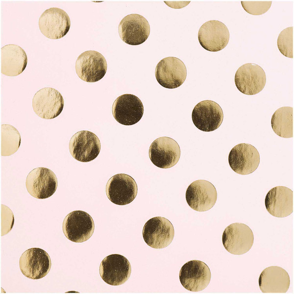 FSC Lovely Dots rosa omslagspapper