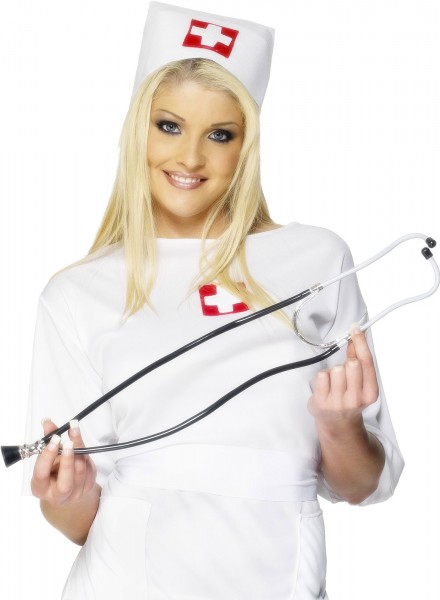 Stethoskop und Reflektor für Kostüm Arzt Ärztin Krankenschwester Arztkostüme 