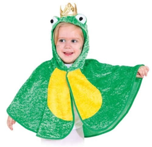 Capa de príncipe rana para niños