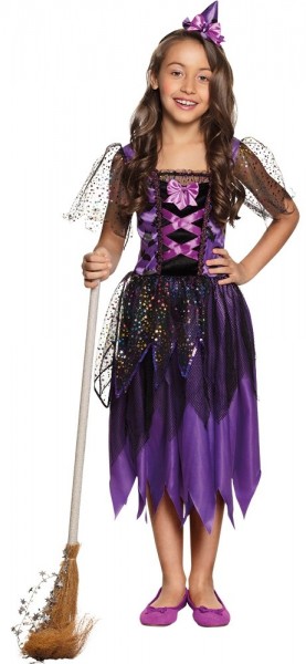 Disfraz infantil de viola bruja del bosque mágico