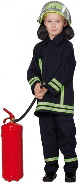 Fireman suit kids costume