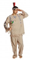 Widok: Kostium Indianina w kolorze beżowym męski