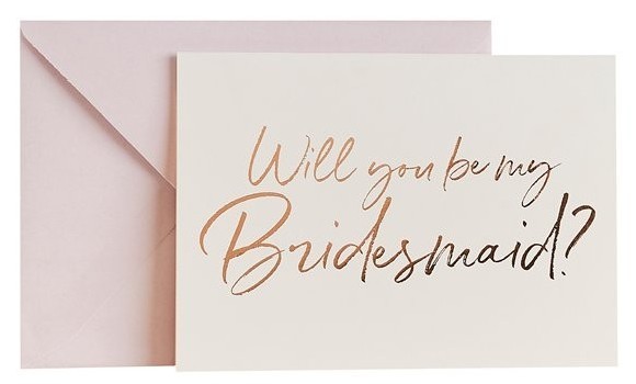 5 Will you be my Bridesmaid Karten