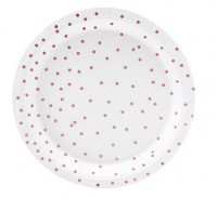 6 papierowych talerzy Party Queen w kolorze białym 18 cm