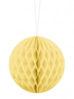 Preview: Honeycomb ball Lumina lemon yellow 10cm