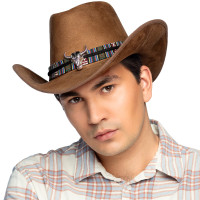 Western Hut für Erwachsene braun