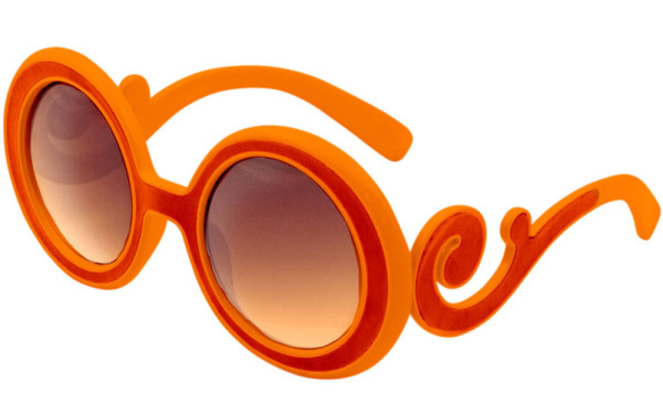 60s vintage glasses orange