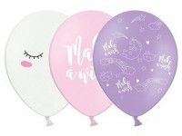6 unicorn twinkle balloon mix 30cm