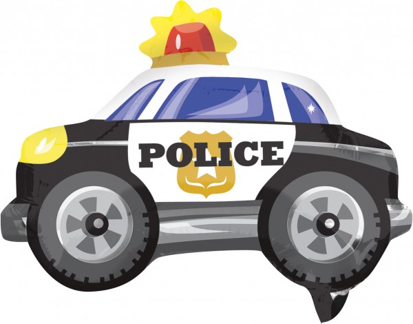 Stabballon Polizeiwagen Figur 2