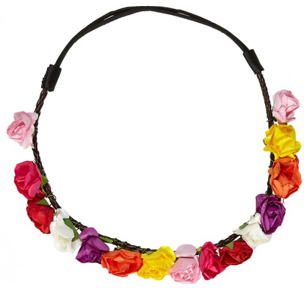 70s floral hair band