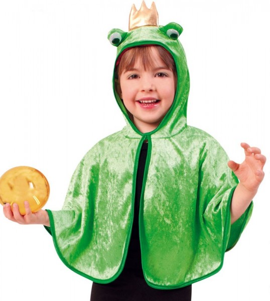 Little frog prince cape for children