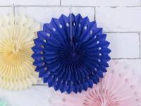 Preview: 3 paper rosettes Kate dark blue