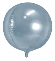 Metallic Orbz Ballon silber 40cm