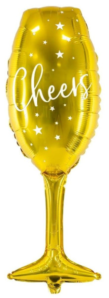 VIP New Year Sektglas Folienballon 28 x 80cm 2
