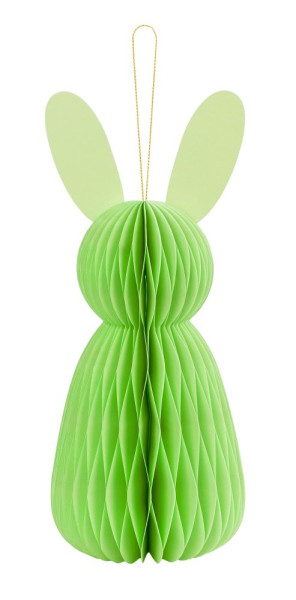 Figurka o strukturze plastra miodu Zając wielkanocny zielony 30cm