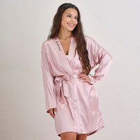 Preview: Satin bridesmaid dressing gown
