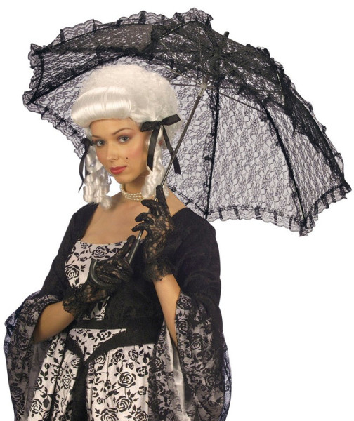 Paraguas noble puntiagudo negro
