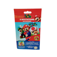 Preview: 8 Super Mario invitation cards