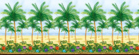 Scena di parete di Palm Beach Tropical Hawaii Party 1,2 X 12,2m
