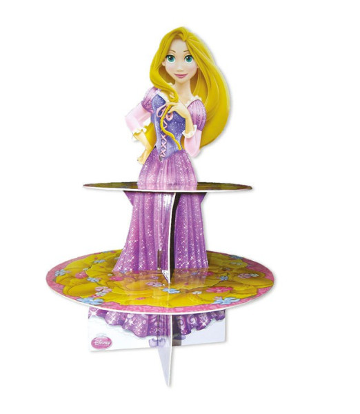 Princess Rapunzel jewels birthday 3D cupcake stand