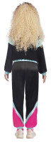 Preview: 80s jogging suit for women black and multicolored