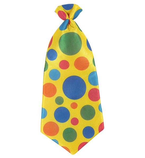 XXL clown tie with dots