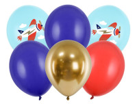 Förhandsgranskning: 6 flyga höga flygplansballonger 30 cm