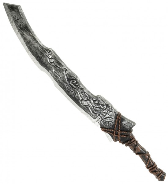 Zilver katan gebogen zwaard 86cm