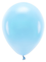 10 Eco Pastell Ballons babyblau 26cm