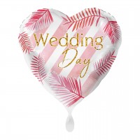 Wedding Day heart foil balloon modern 43cm