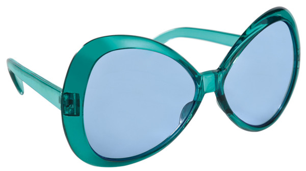 70er Jahre Brille Aquamarin Getönt