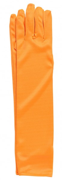 Gants élégants orange fluo 2