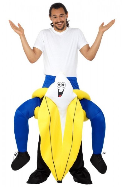 Divertente costume da banana sulle spalle