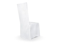 Widok: Szlachetny biały pokrowiec na krzesło