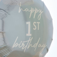 Preview: My first year foil balloon blue