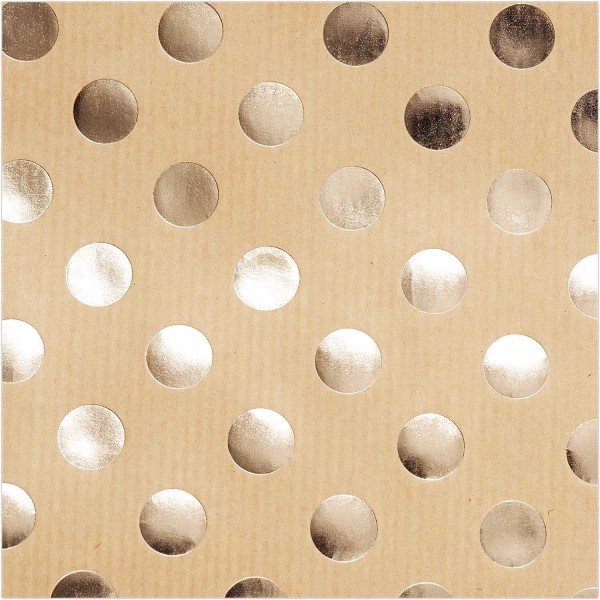 Naturalny papier pakowy FSC Lovely Dots