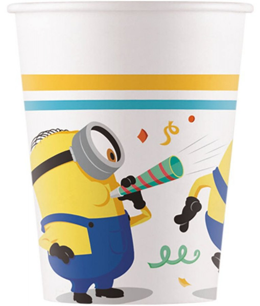 8 FSC Minions Party Pappbecher 200ml