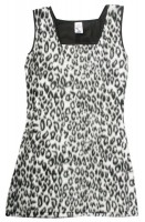 Oversigt: Leopard kvinders kjole sølv