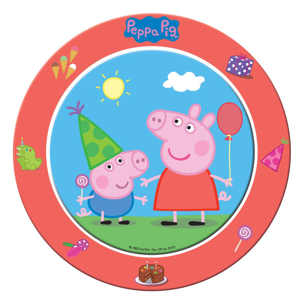 8 Peppa Pig Birthday plates 23cm