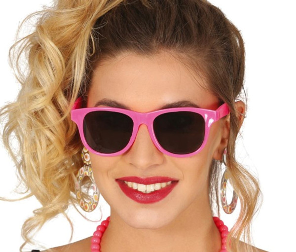 80'er briller neon pink