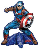 Captain America folieballon stående