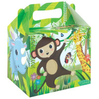 Widok: 1 pudełko upominkowe ze zwierzętami z dżungli