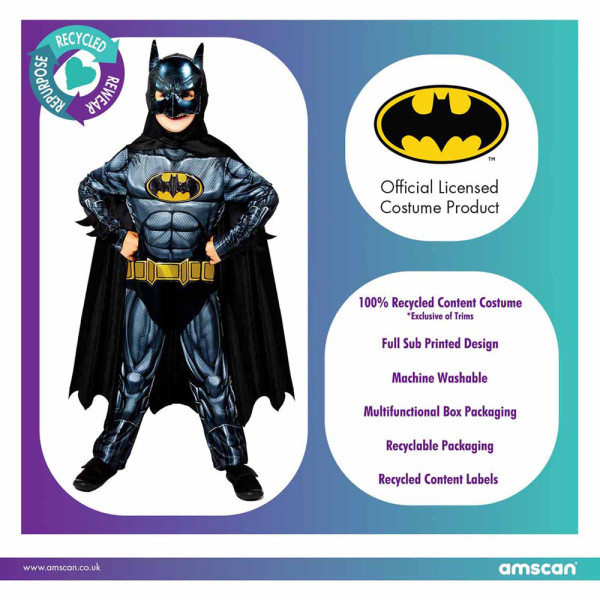Batman Kostüm für Kinder recycelt 6