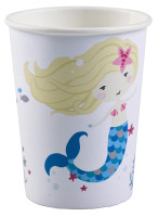 Vista previa: 8 vasos de papel Be a Mermaid 250ml