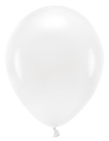 10 Eco Pastell Ballons weiß 26cm