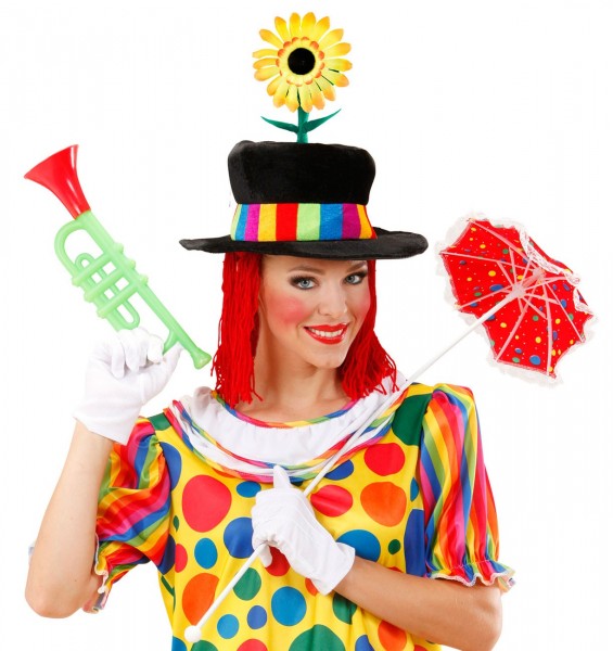 Clown hat with sunflower 2