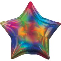 Ballon aluminium holographique coloré 45cm